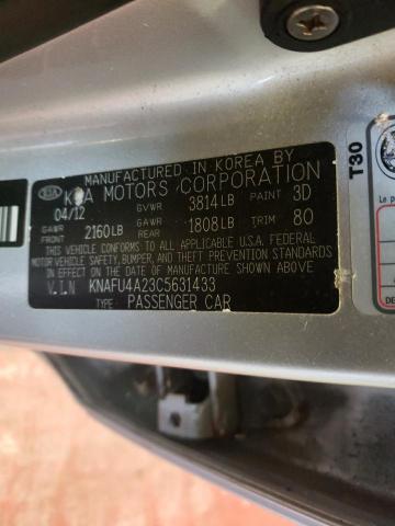 Photo 10 from auction – 2012 KIA FORTE EX with VIN KNAFU4A23C5631433