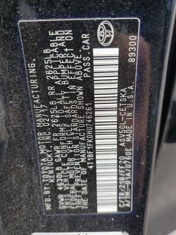 Photo 10 from auction – 2017 TOYOTA CAMRY LE with VIN 4T1BF1FK0HU746261