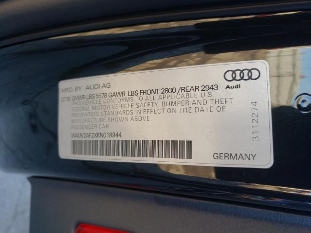 Foto 10 de la subasta – 2019 AUDI A7 PRESTIG con VIN WAUV2AF2XKN018944
