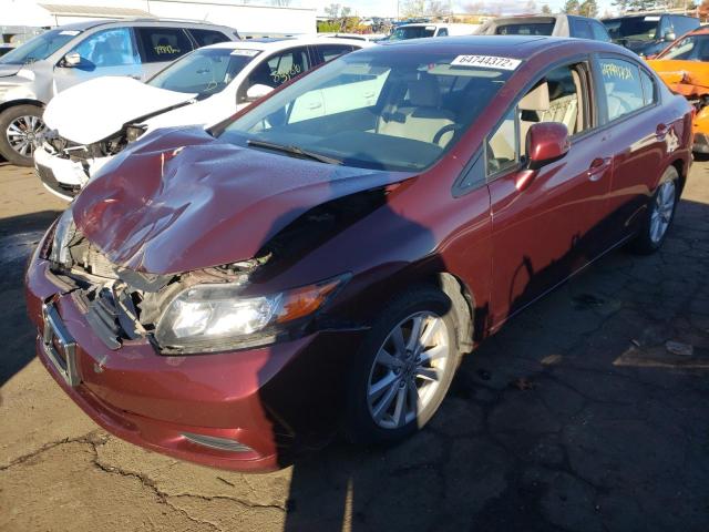 Photo 2 from auction – 2012 HONDA CIVIC EX with VIN 19XFB2F82CE343255
