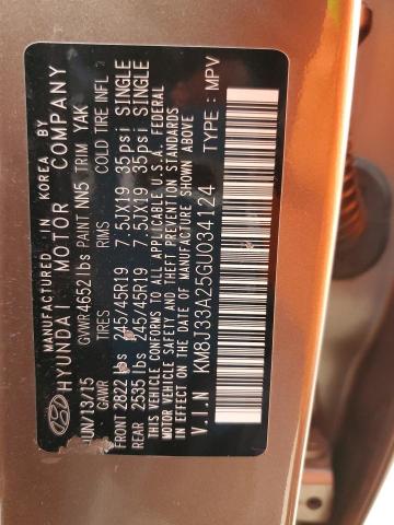 Photo 10 from auction – 2016 HYUNDAI TUCSON LIM with VIN KM8J33A25GU034124