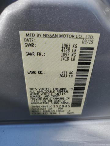 Photo 10 from auction – 2020 NISSAN ALTIMA S with VIN 1N4BL4BV2LC157845