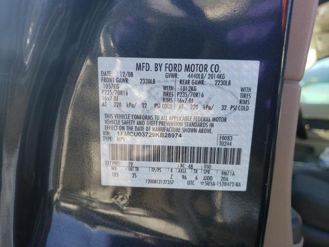 Photo 10 from auction – 2009 FORD ESCAPE XLT with VIN 1FMCU03729KB28974