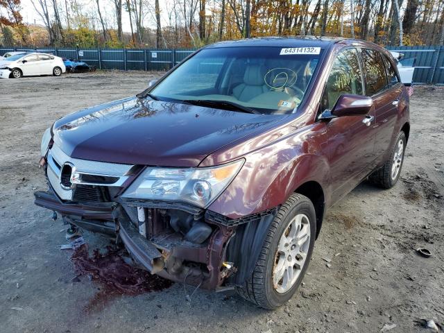 Photo 2 from auction – 2009 ACURA MDX with VIN 2HNYD282X9H529967