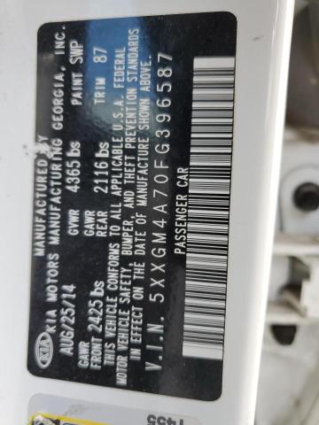 Photo 10 from auction – 2015 KIA OPTIMA LX with VIN 5XXGM4A70FG396587