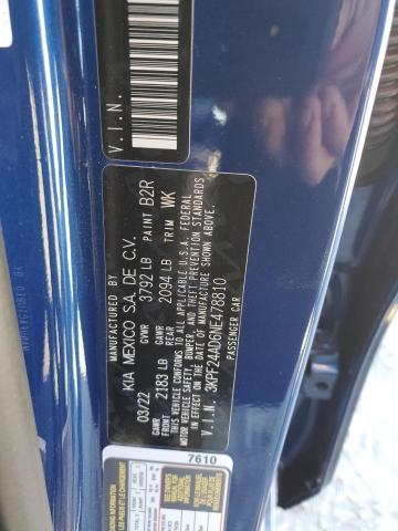 Photo 10 from auction – 2022 KIA FORTE FE with VIN 3KPF24AD6NE478810