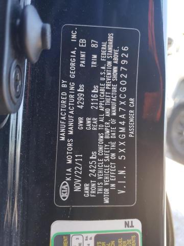 Photo 10 from auction – 2012 KIA OPTIMA LX with VIN 5XXGM4A7XCG027926