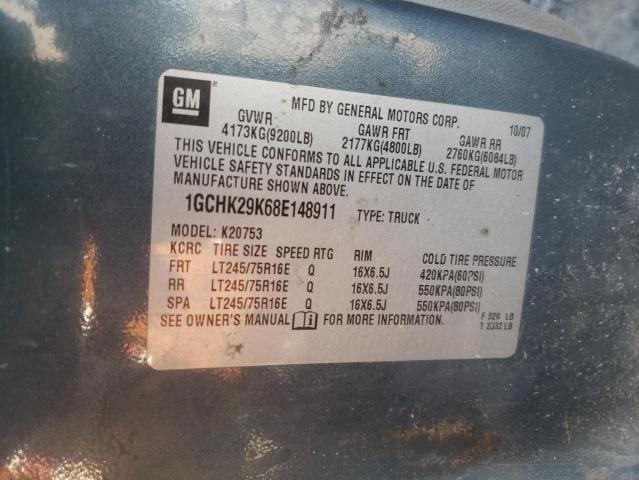 Photo 10 from auction – 2008 CHEVROLET silverado with VIN 1GCHK29K68E148911