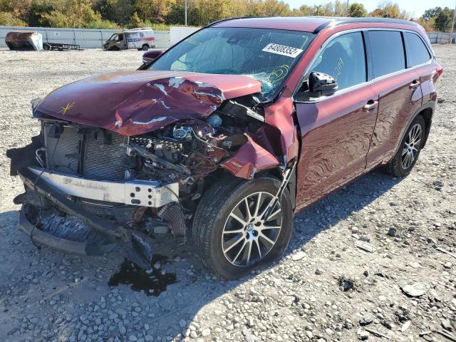 Photo 2 from auction – 2018 TOYOTA HIGHLANDER with VIN 5TDJZRFH2JS545269
