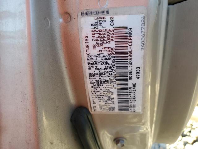 Photo 10 from auction – 2000 TOYOTA CAMRY CE with VIN 4T1BG22K2YU628995