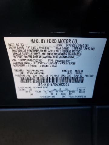 Photo 10 from auction – 2013 FORD TAURUS SEL with VIN 1FAHP2H87DG203555