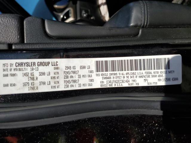 Photo 10 from auction – 2014 JEEP GRAND CHER with VIN 1C4RJFAG2EC361464