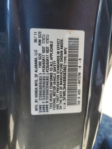 Photo 10 from auction – 2011 HONDA ODYSSEY EX with VIN 5FNRL5H64BB083862