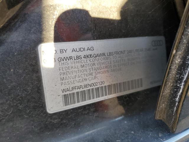 Photo 10 from auction – 2014 AUDI A4 PREMIUM with VIN WAUFFAFL8EN002120