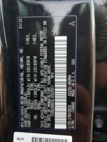 Photo 10 from auction – 2020 TOYOTA HIGHLANDER with VIN 5TDGZRAH3LS502841