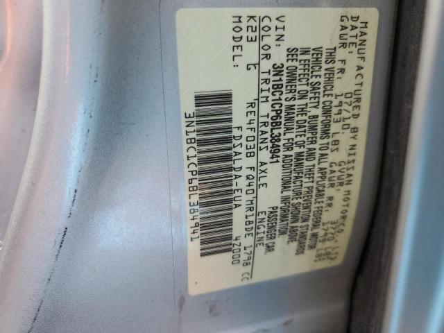 Photo 10 from auction – 2011 NISSAN VERSA S with VIN 3N1BC1CP6BL384941