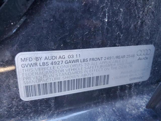 Photo 10 from auction – 2011 AUDI A4 PREMIUM with VIN WAUFFAFL5BN048757
