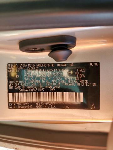 Photo 10 from auction – 2006 TOYOTA SIENNA CE with VIN 5TDZA23C86S511077