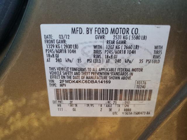 Photo 10 from auction – 2013 FORD EDGE LIMIT with VIN 2FMDK4KC6DBA14169