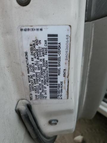 Photo 10 from auction – 2001 TOYOTA CAMRY CE with VIN 4T1BG22K61U790084