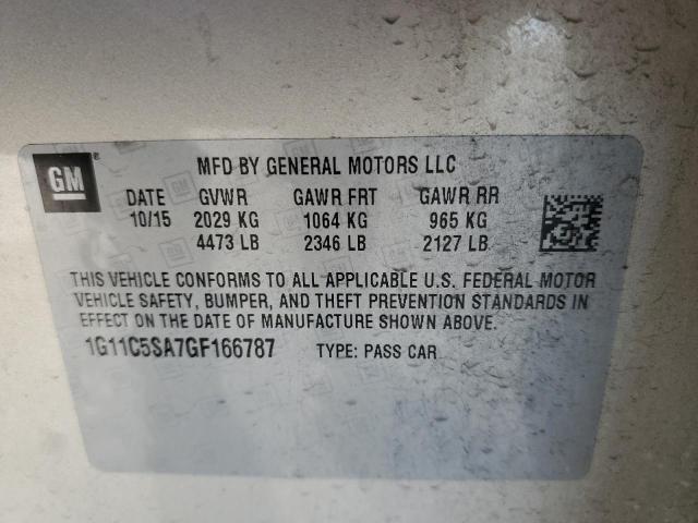 Photo 10 from auction – 2016 CHEVROLET MALIBU LIM with VIN 1G11C5SA7GF166787
