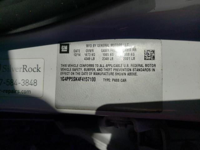 Photo 10 from auction – 2015 BUICK VERANO with VIN 1G4PP5SK4F4157100