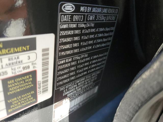 Photo 10 from auction – 2014 LAND ROVER RANGE ROVE with VIN SALGS2EF5EA140427