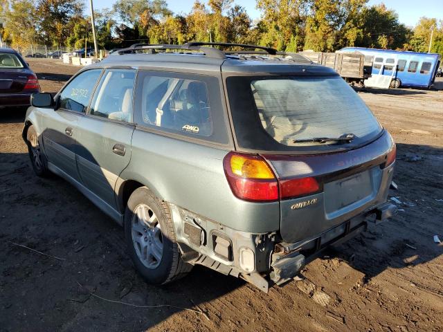 Photo 3 from auction – 2002 SUBARU LEGACY OUT with VIN 4S3BH675027660071