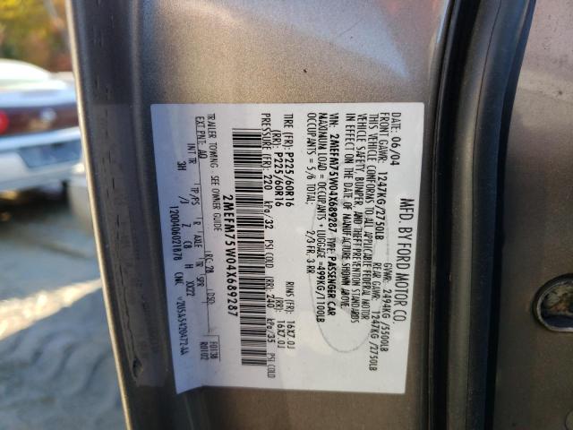 Photo 10 from auction – 2004 MERCURY GRAND MARQ with VIN 2MEFM75W04X689287