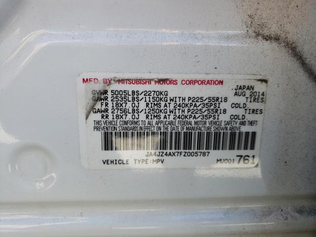 Photo 10 from auction – 2015 MITSUBISHI OUTLANDER with VIN JA4JZ4AX7FZ005787