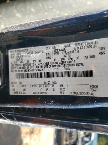 Photo 10 from auction – 2017 FORD F150 SUPER with VIN 1FTEW1EG3HFB86237