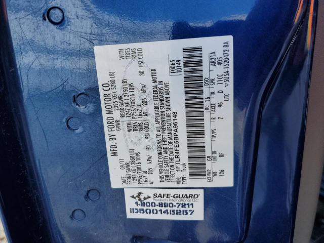 Photo 10 from auction – 2011 FORD RANGER SUP with VIN 1FTLR4FE5BPA96148