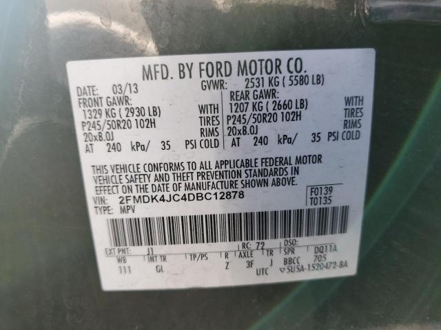 Photo 10 from auction – 2013 FORD EDGE SEL with VIN 2FMDK4JC4DBC12878