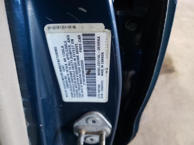 Photo 10 from auction – 1998 TOYOTA COROLLA VE with VIN 2T1BR12E0WC032555