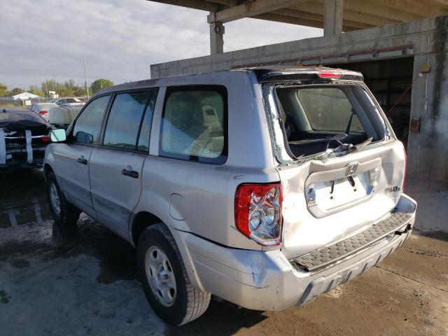 Photo 3 from auction – 2004 HONDA PILOT LX with VIN 2HKYF18164H532656