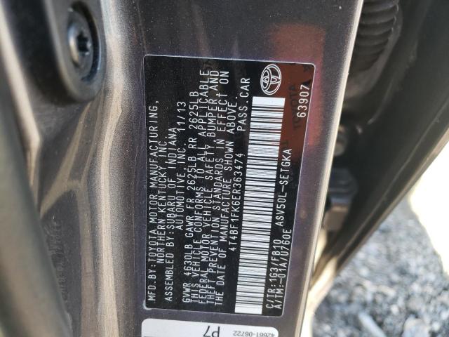 Photo 10 from auction – 2014 TOYOTA CAMRY L with VIN 4T4BF1FK6ER363474