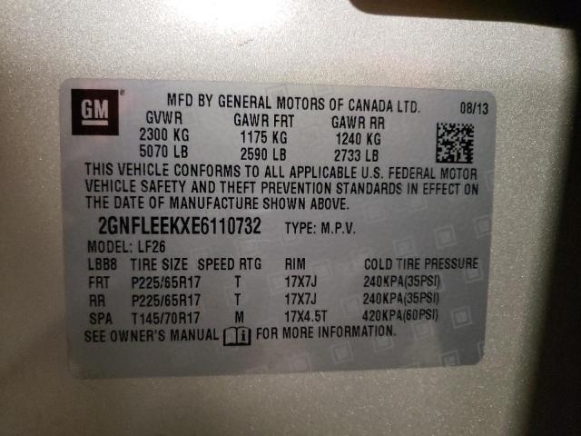 Photo 10 from auction – 2014 CHEVROLET EQUINOX LS with VIN 2GNFLEEKXE6110732