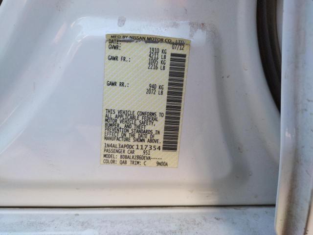 Photo 10 from auction – 2013 NISSAN ALTIMA 2.5 with VIN 1N4AL3AP0DC117354