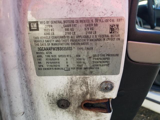 Photo 10 from auction – 2011 CHEVROLET HHR PANEL with VIN 3GCAAAFW2BS635803