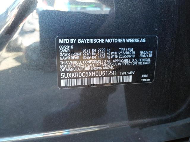 Photo 10 from auction – 2017 BMW X5 XDRIVE3 with VIN 5UXKR0C5XH0U51291