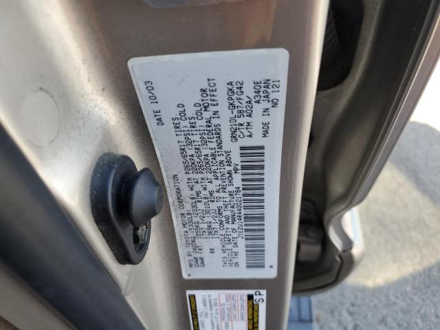 Photo 10 from auction – 2004 TOYOTA 4RUNNER SR with VIN JTEZU14R440021784
