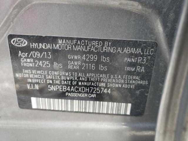 Photo 10 from auction – 2013 HYUNDAI SONATA GLS with VIN 5NPEB4ACXDH725744