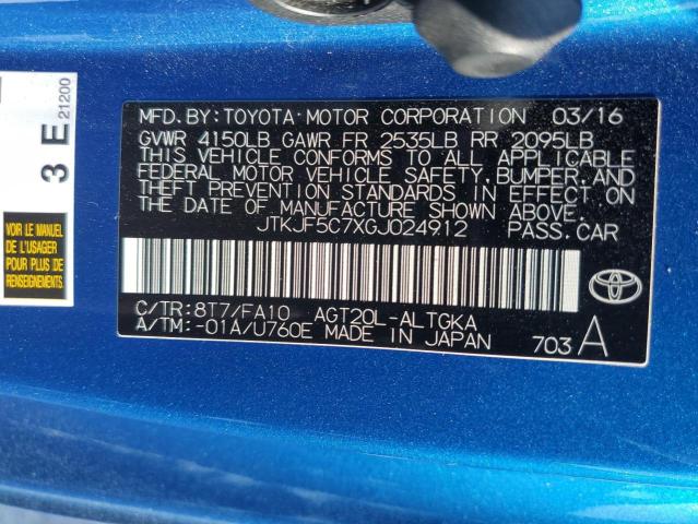 Photo 10 from auction – 2016 TOYOTA SCION TC with VIN JTKJF5C7XGJ024912