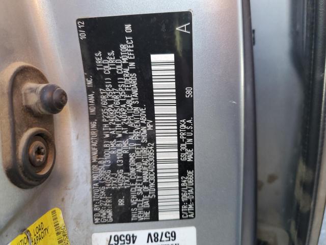 Photo 10 from auction – 2013 TOYOTA SIENNA XLE with VIN 5TDYK3DC4DS309542