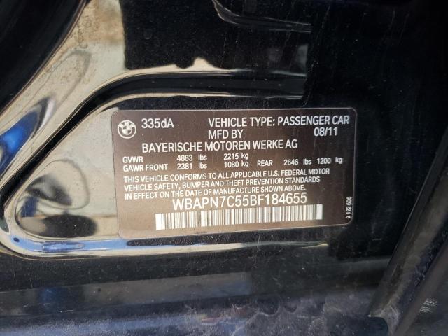 Photo 10 from auction – 2011 BMW 335 D with VIN WBAPN7C55BF184655