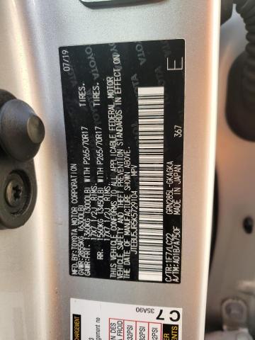 Photo 10 from auction – 2019 TOYOTA 4RUNNER SR with VIN JTEBU5JR5K5729104