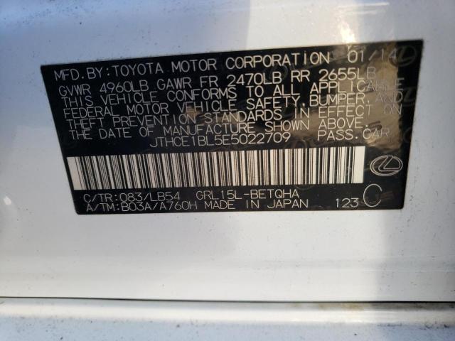 Photo 10 from auction – 2014 LEXUS GS 350 with VIN JTHCE1BL5E5022709