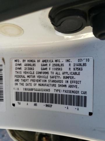 Photo 10 from auction – 2010 ACURA TL with VIN 19UUA8F54AA024945