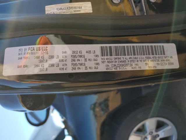Photo 10 from auction – 2017 JEEP COMPASS LA with VIN 1C4NJCEA3HD207184