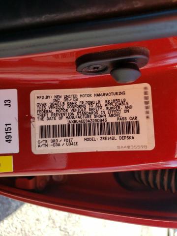 Photo 10 from auction – 2010 TOYOTA COROLLA BA with VIN 1NXBU4EE3AZ250945